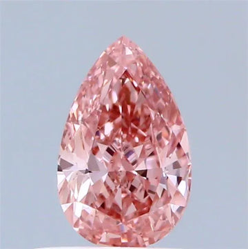 0.51ct Pear Lab Grown Diamond (Colour Fancy Vivid Pink, Clarity VS1, IGI Certified)