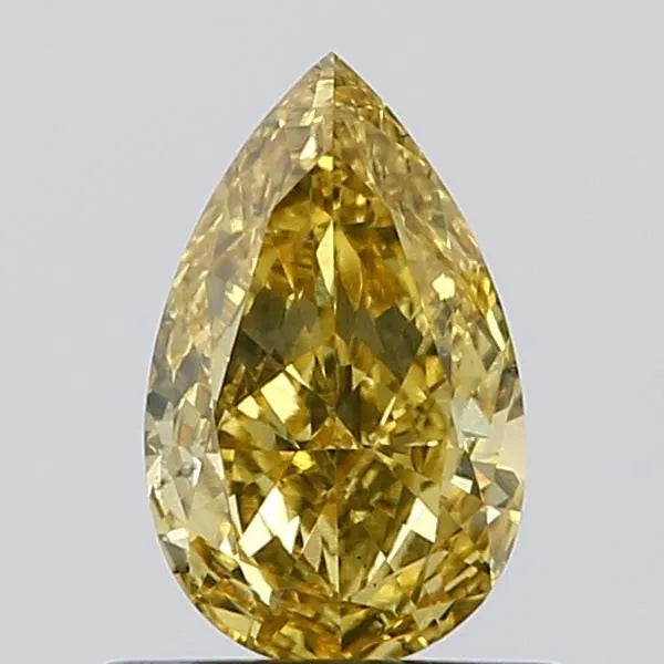 0.53ct Pear Lab Grown Diamond (Colour Fancy Vivid Yellow, Clarity VS2, IGI Certified)