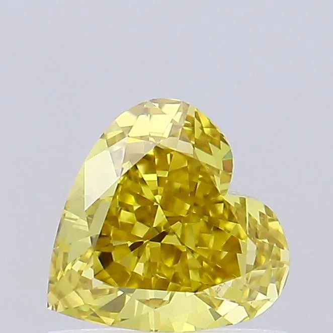 0.65ct Heart Lab Grown Diamond (Colour Fancy Intense Yellow, Clarity VVS2, IGI Certified)