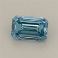 0.68ct Emerald Lab Grown Diamond (Colour Fancy Vivid Blue, Clarity VS2, IGI Certified)