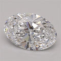 0.87ct Oval Lab Grown Diamond (Colour D, Clarity VVS2, Cut VG, IGI Certified)
