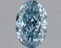1.02ct Oval Lab Grown Diamond (Colour Fancy Vivid Blue, Clarity VS1, IGI Certified)