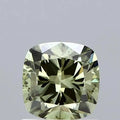 1.04ct Cushion brilliant Lab Grown Diamond (Colour Fancy Intense Green, Clarity VS2, IGI Certified)
