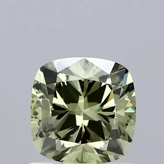 1.04ct Cushion brilliant Lab Grown Diamond (Colour Fancy Intense Green, Clarity VS2, IGI Certified)