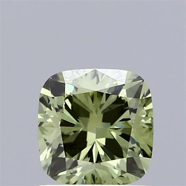 1.07ct Cushion brilliant Lab Grown Diamond (Colour Fancy Intense Green, Clarity VS1, IGI Certified)
