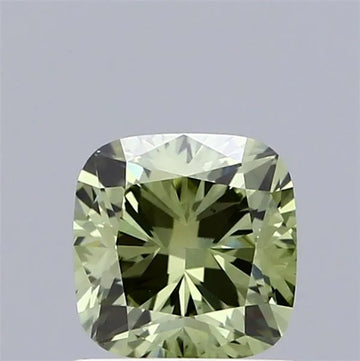 1.07ct Cushion brilliant Lab Grown Diamond (Colour Fancy Intense Green, Clarity VS1, IGI Certified)