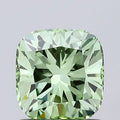 1.09ct Cushion modified Lab Grown Diamond (Colour Fancy Vivid Green, Clarity VVS2, IGI Certified)