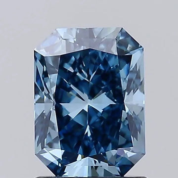 1.50ct Radiant Lab Grown Diamond (Colour Fancy Vivid Blue, Clarity VS1, IGI Certified)