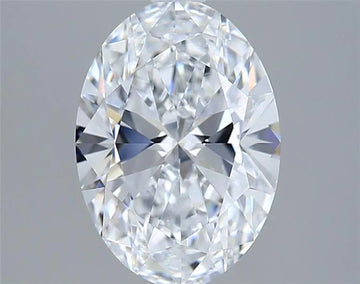 2.00ct Oval Lab Grown Diamond (Colour D, Clarity VVS1, IGI Certified)