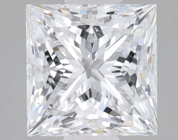2.00ct Princess Lab Grown Diamond (Colour D, Clarity VVS2, IGI Certified)