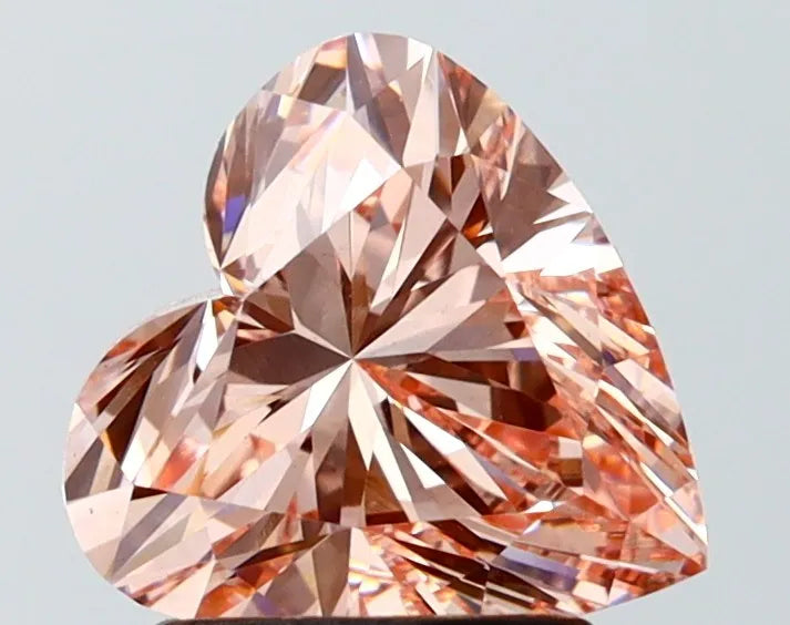 2.01ct Heart Lab Grown Diamond (Colour Fancy Intense Pink, Clarity VS1, IGI Certified)