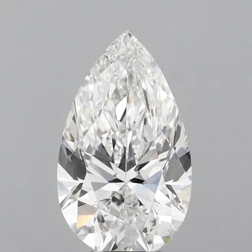 2.04ct Pear Lab Grown Diamond (Colour F, Clarity VVS2, IGI Certified)
