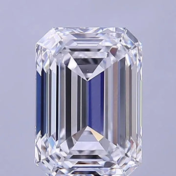 2.11ct Emerald Lab Grown Diamond (Colour D, Clarity VVS1, IGI Certified)