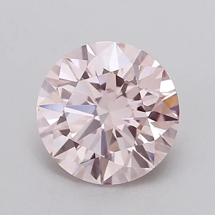 2.11ct Round Lab Grown Diamond (Colour Fancy Pink, Clarity VVS2, Cut ID, IGI Certified)