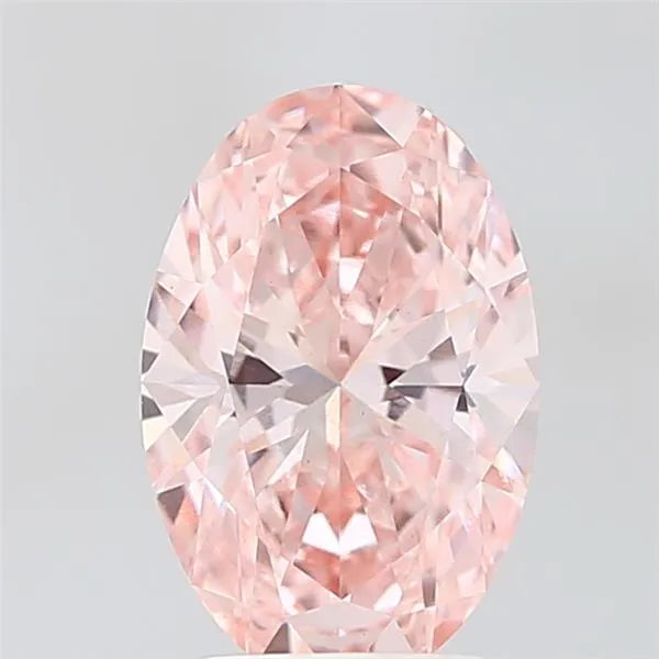 2.41ct Oval Lab Grown Diamond (Colour Fancy Vivid Pink, Clarity VS1, IGI Certified)