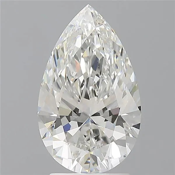 2.59ct Pear Lab Grown Diamond (Colour E, Clarity VVS2, IGI Certified)