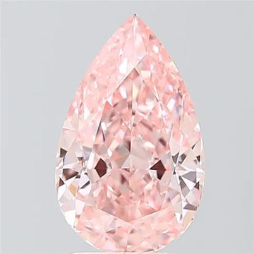 2.60ct Pear Lab Grown Diamond (Colour Fancy Vivid Pink, Clarity VVS2, IGI Certified)