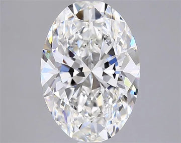 2.66ct Oval Lab Grown Diamond (Colour G, Clarity VVS2, IGI Certified)