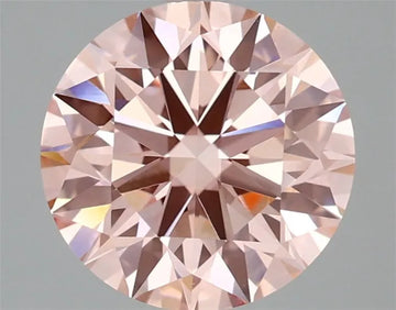 2.77ct Round Lab Grown Diamond (Colour Fancy Vivid Pink, Clarity VVS2, Cut ID, IGI Certified)