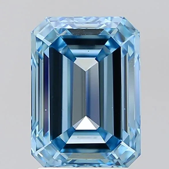 2.94ct Emerald Lab Grown Diamond (Colour Fancy Intense Blue, Clarity VS1, IGI Certified)