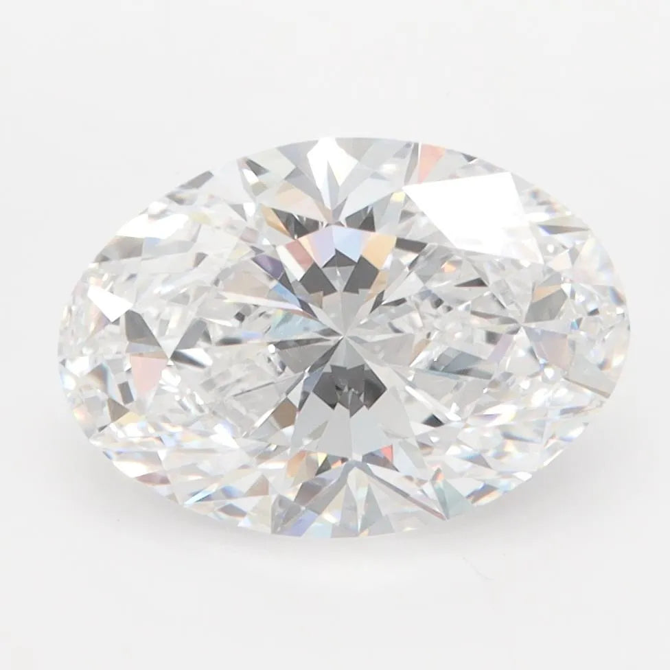 3.00ct Oval Lab Grown Diamond (Colour D, Clarity IF, IGI Certified)