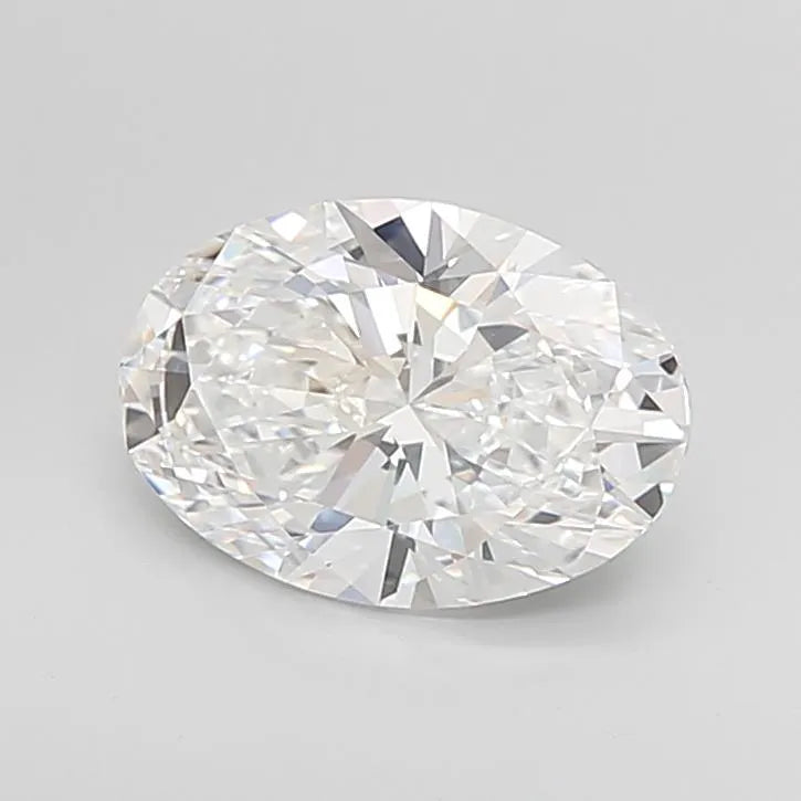 3.00ct Oval Lab Grown Diamond (Colour D, Clarity VVS2, IGI Certified)