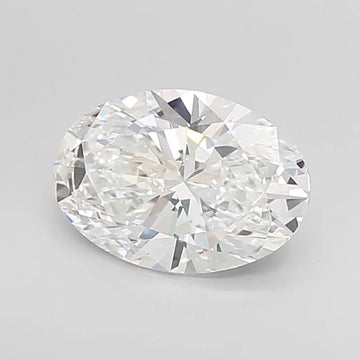 3.00ct Oval Lab Grown Diamond (Colour D, Clarity VVS2, IGI Certified)