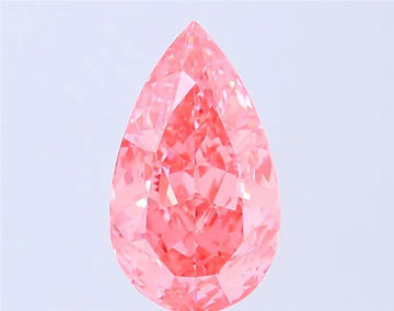 3.03ct Pear Lab Grown Diamond (Colour Fancy Vivid Pink, Clarity VS2, IGI Certified)