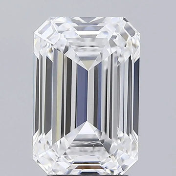 3.55ct Emerald Lab Grown Diamond (Colour D, Clarity VVS2, IGI Certified)