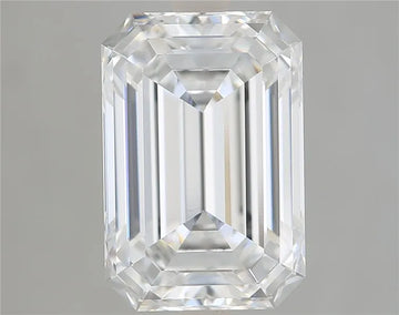 3.64ct Emerald Lab Grown Diamond (Colour D, Clarity VVS1, IGI Certified)