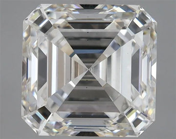 3.74ct Square emerald Lab Grown Diamond (Colour G, Clarity VS2, IGI Certified)