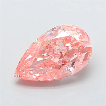 4.00ct Pear Lab Grown Diamond (Colour Fancy Vivid Pink, Clarity VVS2, IGI Certified)