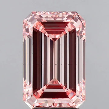 4.01ct Emerald Lab Grown Diamond (Colour Fancy Intense Pink, Clarity VS2, IGI Certified)