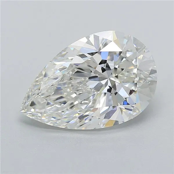 4.05ct Pear Lab Grown Diamond (Colour F, Clarity VVS2, IGI Certified)