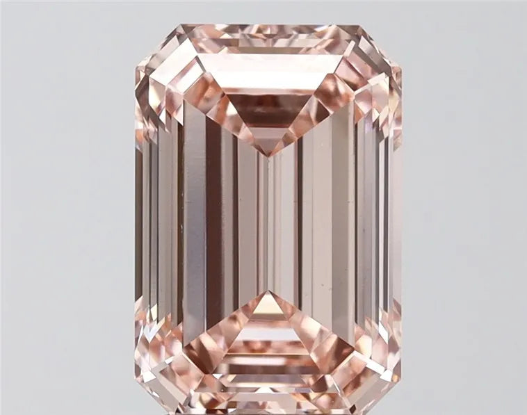 4.06ct Emerald Lab Grown Diamond (Colour Fancy Vivid Pink, Clarity VS1, IGI Certified)
