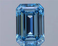 4.19ct Emerald Lab Grown Diamond (Colour Fancy Vivid Blue, Clarity VS1, IGI Certified)