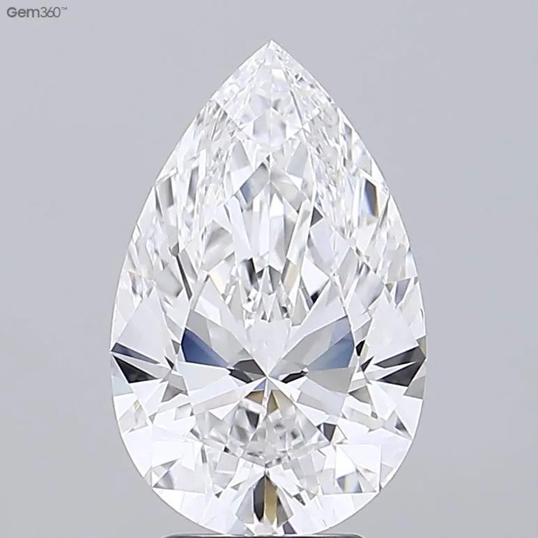 4.32ct Pear Lab Grown Diamond (Colour E, Clarity VVS2, GIA Certified)