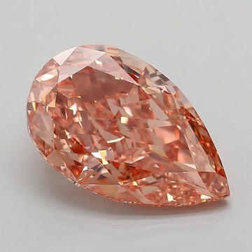 4.33ct Pear Lab Grown Diamond (Colour Fancy Brown, Clarity VS1, IGI Certified)