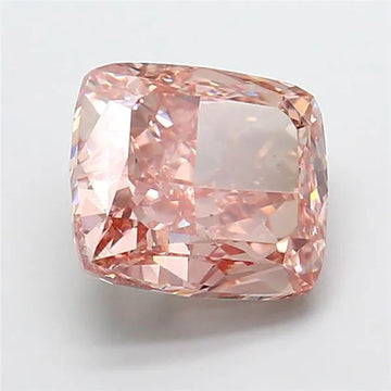 4.37ct Cushion modified Lab Grown Diamond (Colour Fancy Intense Brownish Pink, Clarity VS1, IGI Certified)