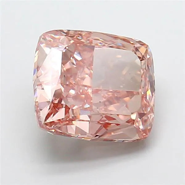4.37ct Cushion modified Lab Grown Diamond (Colour Fancy Intense Brownish Pink, Clarity VS1, IGI Certified)
