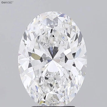 4.52ct Oval Lab Grown Diamond (Colour E, Clarity VS2, IGI Certified)