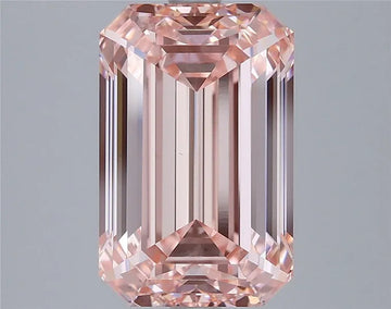 5.02ct Emerald Lab Grown Diamond (Colour Fancy Intense Pink, Clarity VS1, IGI Certified)