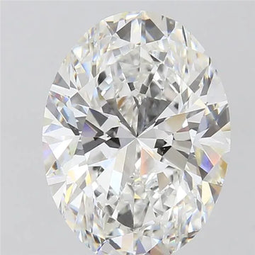 5.04ct Oval Lab Grown Diamond (Colour E, Clarity VVS2, IGI Certified)