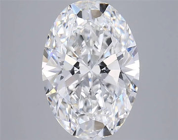 5.05ct Oval Lab Grown Diamond (Colour E, Clarity VVS2, IGI Certified)