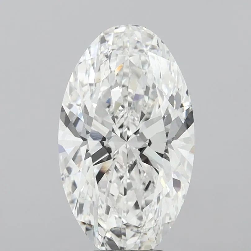 5.10ct Oval Lab Grown Diamond (Colour E, Clarity VVS2, IGI Certified)