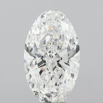 5.10ct Oval Lab Grown Diamond (Colour E, Clarity VVS2, IGI Certified)