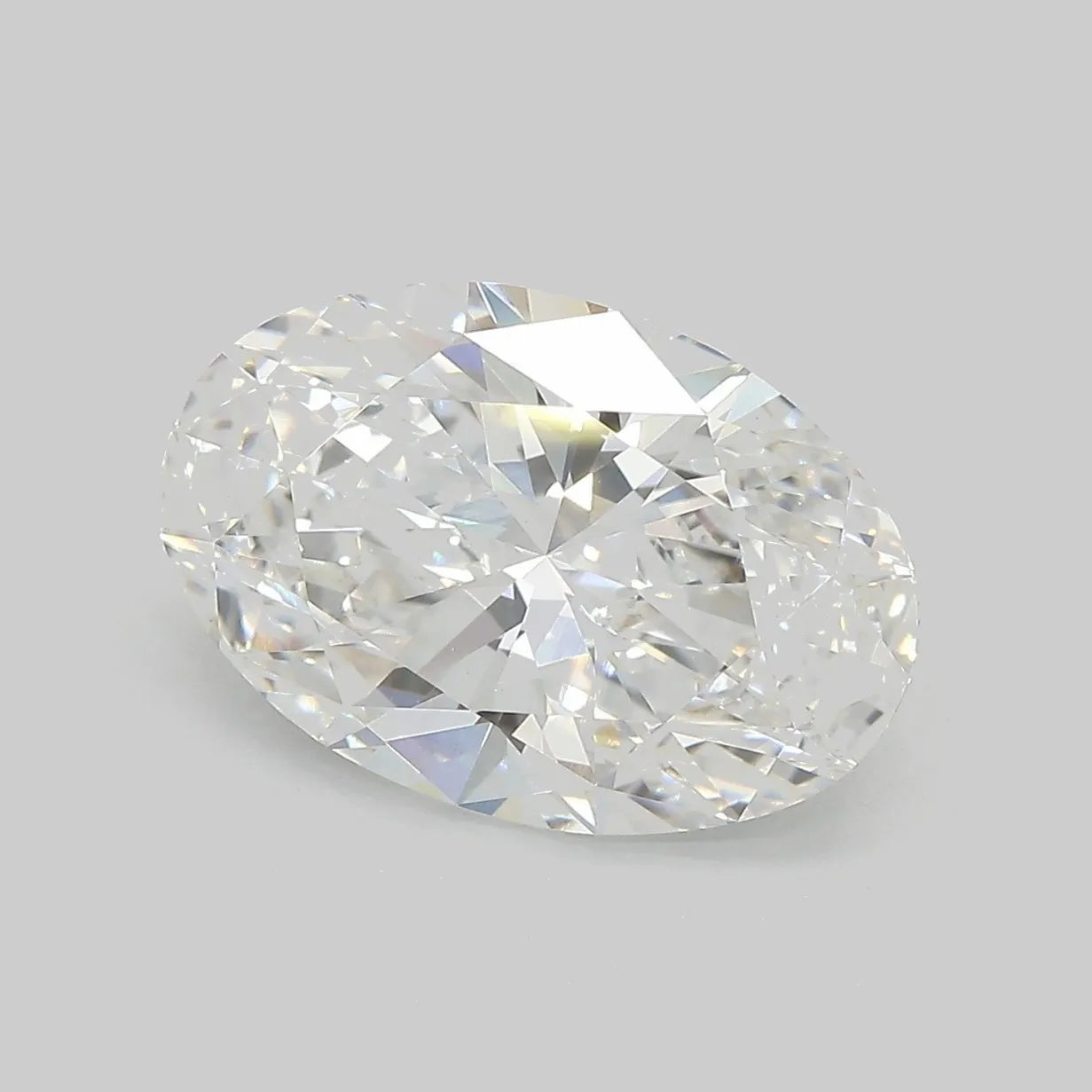 5.10ct Oval Lab Grown Diamond (Colour E, Clarity VVS2, IGI Certified)