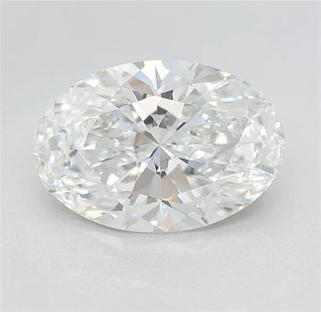 5.13ct Oval Lab Grown Diamond (Colour E, Clarity VVS2, Cut EX, IGI Certified)