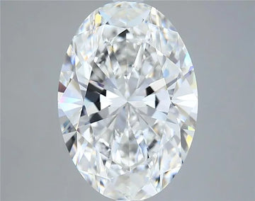 5.31ct Oval Lab Grown Diamond (Colour E, Clarity VVS2, IGI Certified)