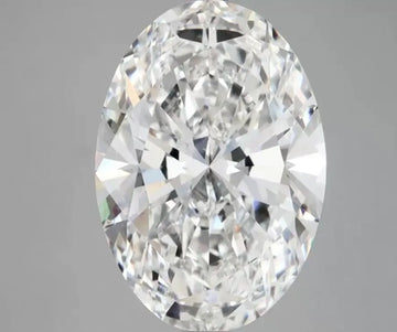 5.32ct Oval Lab Grown Diamond (Colour F, Clarity VVS2, IGI Certified)